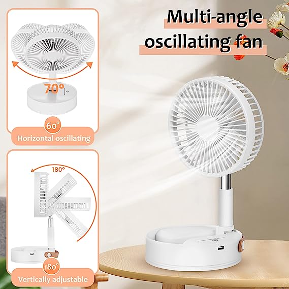 Cordless Foldable Portable Fan