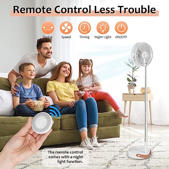 Cordless Foldable Portable Fan