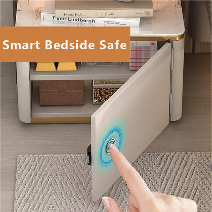 Smart Bedside Table Wireless Charging Fingerprint Lock