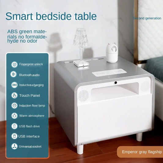 Smart Home Function-Voice Control Fashion Bedside Table